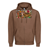Chestnut (preview)western turquoise gemstone horse cowhide leopard floral backg Zipper Hoodie - Artiststas