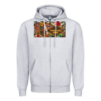Heather Grey (preview)western turquoise gemstone horse cowhide leopard floral backg Zipper Hoodie - Artiststas