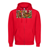 Red (preview)western turquoise gemstone horse cowhide leopard floral backg Zipper Hoodie - Artiststas