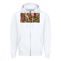 White (preview)western turquoise gemstone horse cowhide leopard floral backg Zipper Hoodie - Artiststas