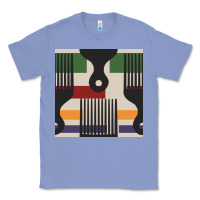 Colony Blue afro comb seamless pattern Classic Tee - BundleAndBundleShop