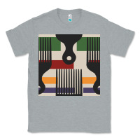 Heather Grey afro comb seamless pattern Classic Tee - BundleAndBundleShop