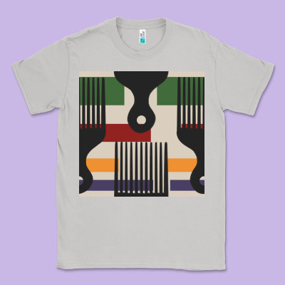 Afro Comb Seamless Pattern Classic Tee Designed By Bundleandbundleshop