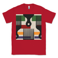 Red afro comb seamless pattern Classic Tee - BundleAndBundleShop