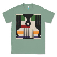 Sage afro comb seamless pattern Classic Tee - BundleAndBundleShop