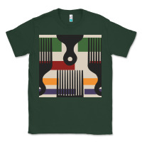 Sports Green afro comb seamless pattern Classic Tee - BundleAndBundleShop