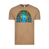 Vintage Coffee autism elephant rainbow Vintage Tee - Zillion Design Studio