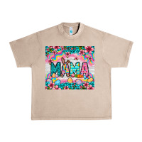 French Oak Easter Mama Leopard tumbler Easter Day Urban Heavy Tee - Neo Western