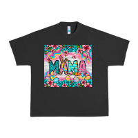 Pigment Black Easter Mama Leopard tumbler Easter Day Urban Heavy Tee - Neo Western