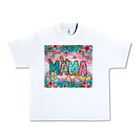 White Easter Mama Leopard tumbler Easter Day Urban Heavy Tee - Neo Western