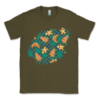 Army Green christmas gingerbread cookies patch Classic Tee - BundleAndBundleShop