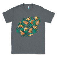 Charcoal Heather christmas gingerbread cookies patch Classic Tee - BundleAndBundleShop