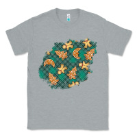 Heather Grey christmas gingerbread cookies patch Classic Tee - BundleAndBundleShop