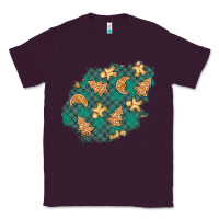 Plum christmas gingerbread cookies patch Classic Tee - BundleAndBundleShop
