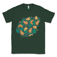 Sports Green christmas gingerbread cookies patch Classic Tee - BundleAndBundleShop