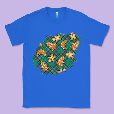 Christmas Gingerbread Cookies Patch Classic Tee Designed By Bundleandbundleshop