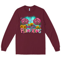 Burgundy save the pumpkins Long Sleeve Tee - AdoDesignShop