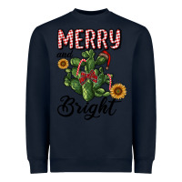 Navy merry and bright with cactus Heavyweight Sweatshirt - RanaPortraitStore
