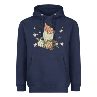 Navy nail boss Heavyweight Hoodie - MaliasSmallBusiness