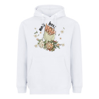 White nail boss Heavyweight Hoodie - MaliasSmallBusiness