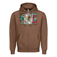Chestnut mexico gemstone leopard Zipper Hoodie - AdoDesignShop