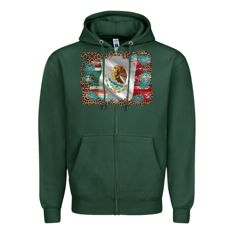 Mexico Gemstone Leopard Zipper Hoodie by AdoDesignShop | Teevron