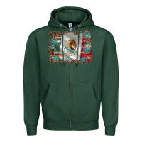 Sports Green mexico gemstone leopard Zipper Hoodie - AdoDesignShop