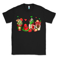 Black strawberry coffee cups Classic Tee - AdoDesignShop