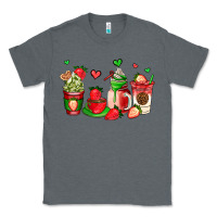Charcoal Heather strawberry coffee cups Classic Tee - AdoDesignShop
