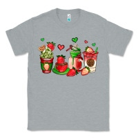 Heather Grey strawberry coffee cups Classic Tee - AdoDesignShop