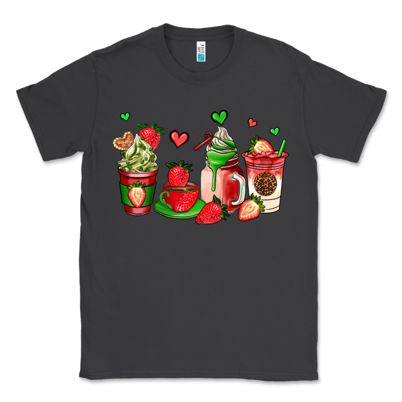 Strawberry Coffee Cups Classic Tee by AdoDesignShop | Teevron