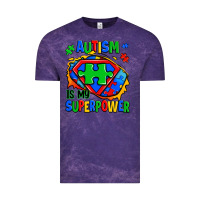 Cloud Purple autism is my superpower ripped shirt Vintage Tee - Zillion Design Studio