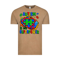 Vintage Coffee autism is my superpower ripped shirt Vintage Tee - Zillion Design Studio