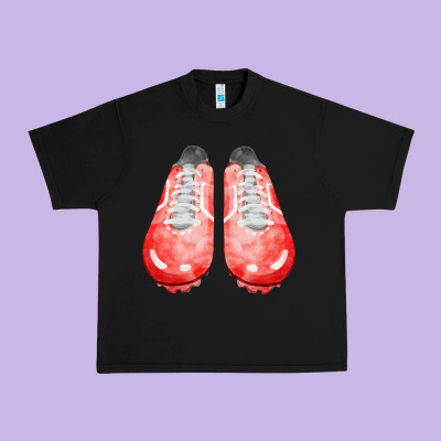 Red Cleats Fa Element 2 Urban Heavy Tee Designed By Fadigitalartstudio