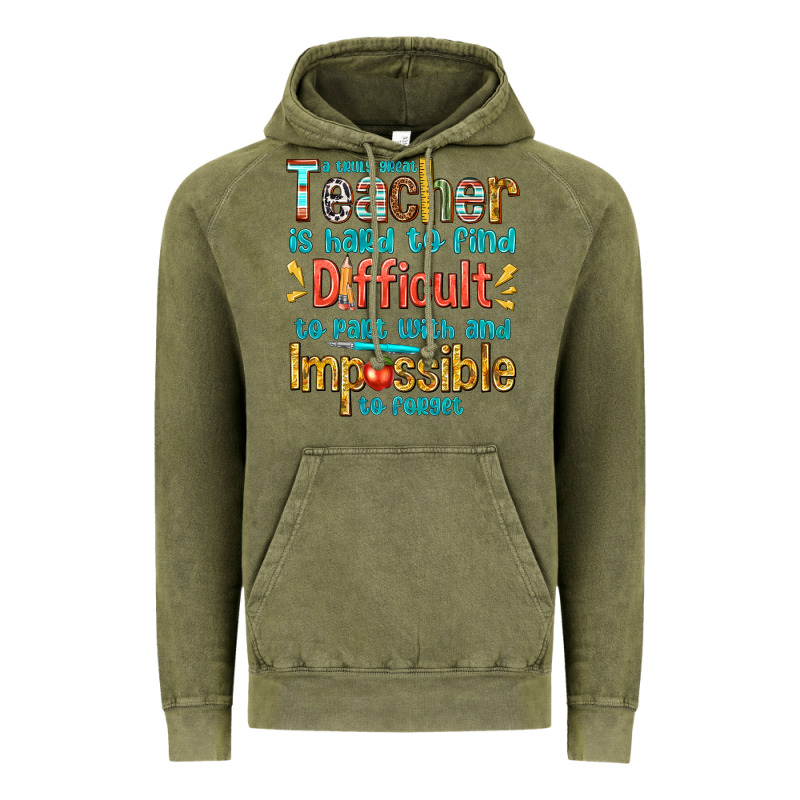 A Truly Great Teacher Vintage Hoodie by texasbilliewilder | Teevron