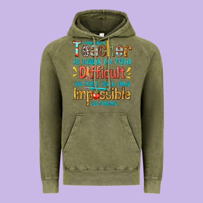 A Truly Great Teacher Vintage Hoodie Designed By Texasbilliewilder