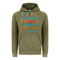 Vintage Olive a truly great teacher Vintage Hoodie - texasbilliewilder