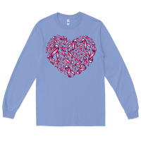 Colony Blue breast cancer ribbon heart Long Sleeve Tee - AdoDesignShop