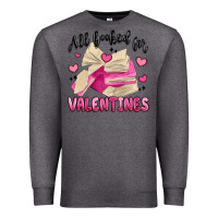 Charcoal Heather all booked for valentines Premium Sweatshirt - MaliasSmallBusiness