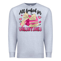 Heather Grey all booked for valentines Premium Sweatshirt - MaliasSmallBusiness