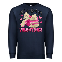 Navy all booked for valentines Premium Sweatshirt - MaliasSmallBusiness