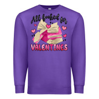 Purple all booked for valentines Premium Sweatshirt - MaliasSmallBusiness