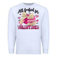 White all booked for valentines Premium Sweatshirt - MaliasSmallBusiness
