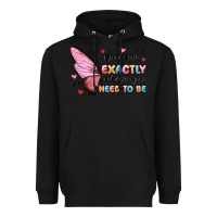 Black you sre exactly where you need to be Heavyweight Hoodie - MaliasSmallBusiness