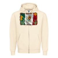 Sandshell mexico flag sunflower cactus Zipper Hoodie - AdoDesignShop