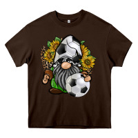 Chocolate Brown soccer gnome Heavy Core Tee - RacoonDesign