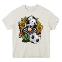 Cream soccer gnome Heavy Core Tee - RacoonDesign