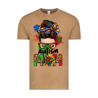Vintage Camel autism mom messy bun Vintage Tee - Zillion Design Studio