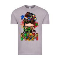 Vintage Zinc autism mom messy bun Vintage Tee - Zillion Design Studio