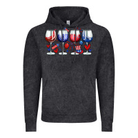 Vintage Black American wine glasses Vintage Hoodie - Zillion Design Studio